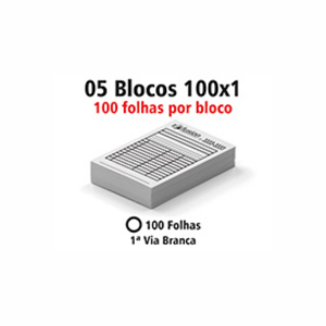 5 BLOCOS - 10X14CM - PRAZO 48h Sulfit 75g 10x14CM 1x0 (Uma Cor na impressão)  Colado 