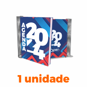 AGENDA 2024  OFFICE - 1 UNIDADE Papel parana 2mm - Miolo Papel Sulfit 75g A5 (15x21cm) Capa 4x0 (Frente Colorida) Contra Capa (Frente Colorida) Miolo Colorido Laminação Total Brilho Escolha Encadernação 212 Páginas (106fls)