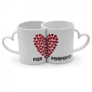 Caneca Almas gêmeas Porcelana 325ml    