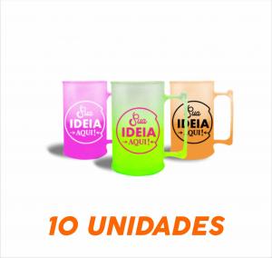 Caneca Chopp Degradê Personalizada Acrílico 500ml    