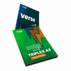 PAPEL TRIPLEX - 4X4 - SA3 80kg (240g) 31,5X45,7cm (SA3) 4x4 (Colorido Frente e verso) Escolha Revestimento Escolha o Acabamento 