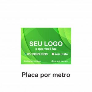 PLACA POR M² 100x100cm Lona Front 380g  Colorido 2 lado   